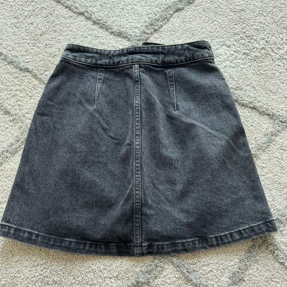 Rag & Bone Isabel Zipped Up Black Mini Skirt Size 0 - Picture 9 of 9